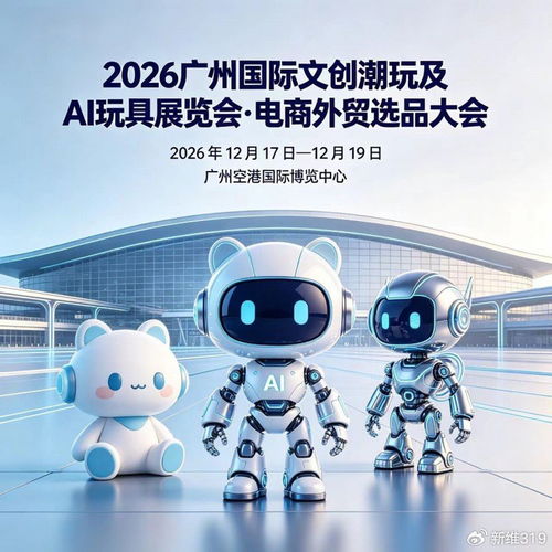 科教益智玩具引領(lǐng)未來(lái) 2026廣州國(guó)際文創(chuàng)潮玩及AI玩具展覽會(huì)暨電商外貿(mào)選品大會(huì)前瞻